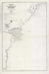 1835 Nautical Chart of The Black Sea West Coast Ukraine Odessa Snake Island