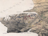 1855 Panoramic Aerial Map of Crimea Ukraine