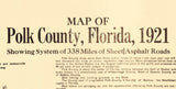 1921 Map of Polk County Florida