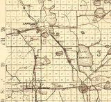 1921 Map of Polk County Florida