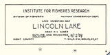 1942 Map of Lincoln Lake Kent County Michigan