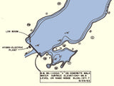 1963 Map of Union Lake Branch County Michigan