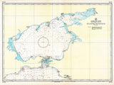 1964 Nautical Chart of Sea of Azov Ukraine Russia