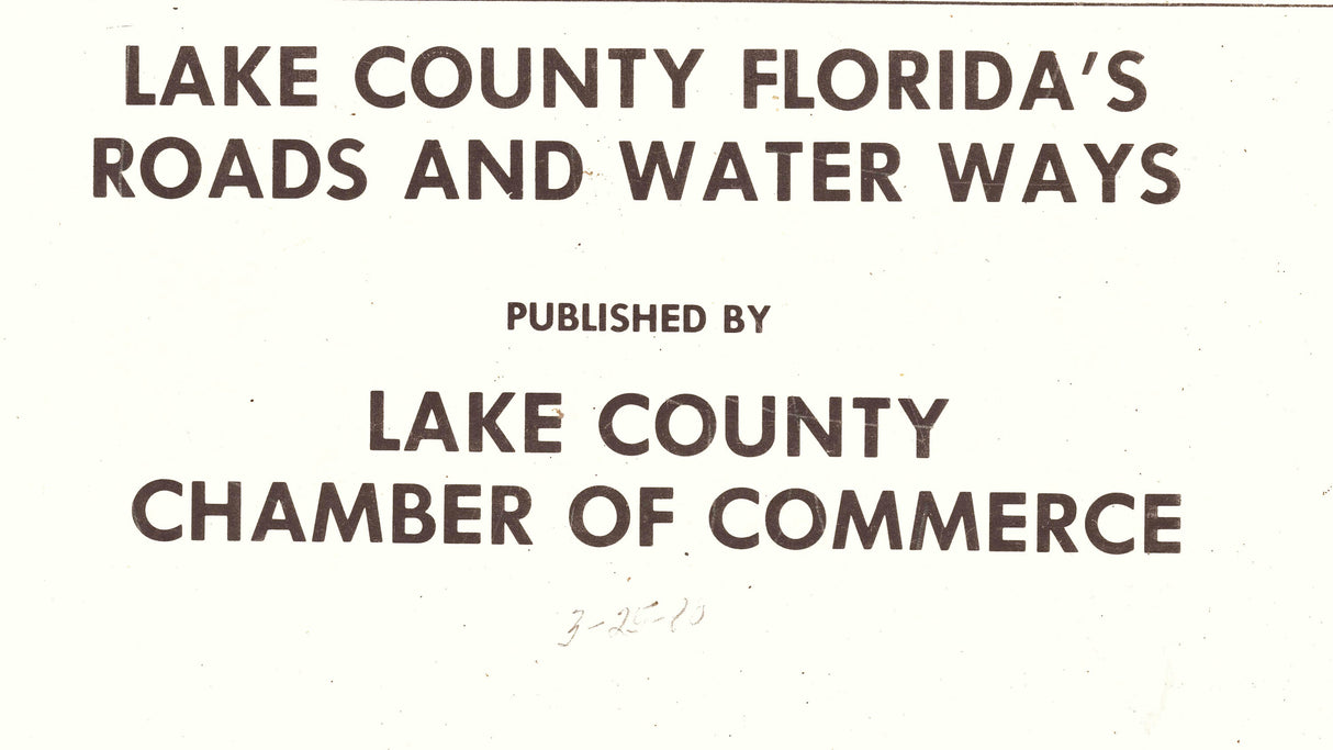 1980 Map of Lake County Florida