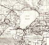 1980 Map of Lake County Florida