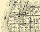 1917 Map of Washington Township Door County Wisconsin