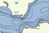 1949 Map of North Leelanau Lake Leelanau County Michigan