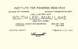 1949 Map of South Leelanau Lake Leelanau County Michigan