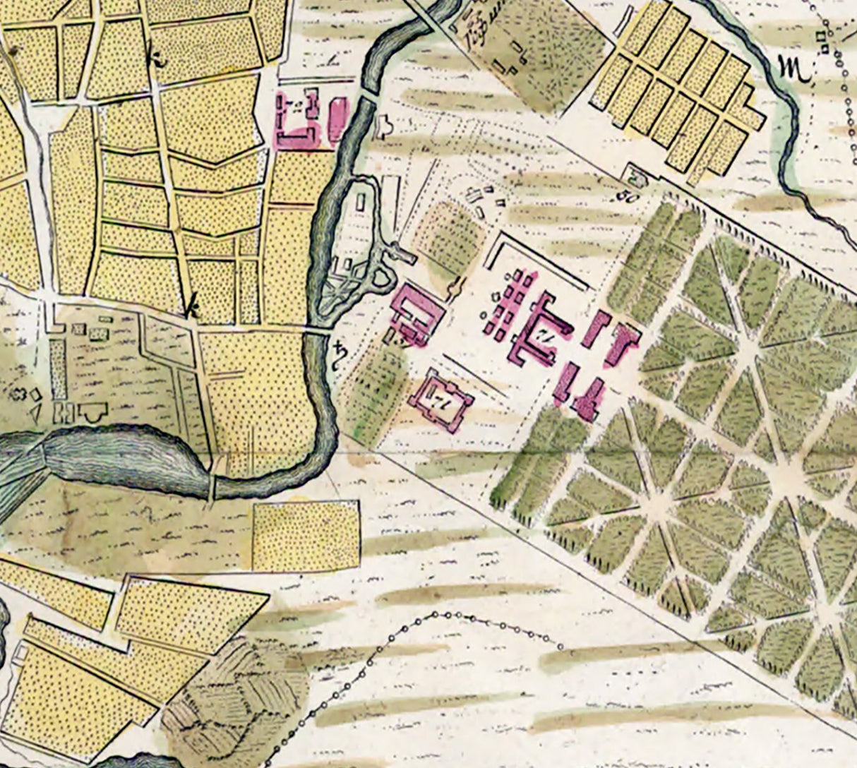 1739 Map of Moscow Russia