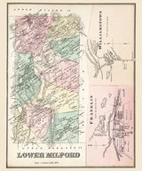 1876 Map of Lower Milford Township Lehigh County Pennsylvania