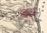 1876 Map of Washington Township Lehigh County Pennsylvania