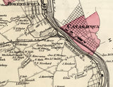 1876 Map of Whitehall Township Lehigh County Pennsylvania