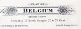 1915 Map of Belgium Township Ozaukee County Wisconsin