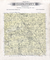1915 Map of Germantown Township Washington County Wisconsin