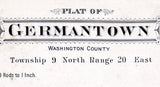 1915 Map of Germantown Township Washington County Wisconsin
