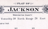 1915 Map of Jackson Township Washington County Wisconsin