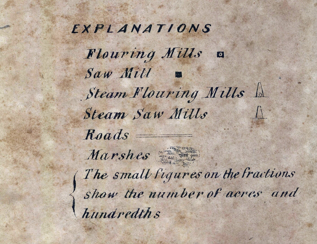 1835 Map of Williams County Ohio and Part of Fulton