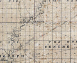 1835 Map of Williams County Ohio and Part of Fulton