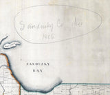 1856 Farm Line Map of Sandusky County Ohio
