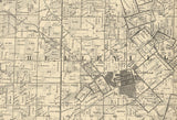 1863 Farm Line Map of Saint Clair County Illinois