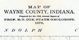 1879 Map of Wayne County Indiana