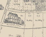 1867 Map of Glendale Westchester County New York
