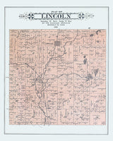 1900 Map of Lincoln Township Osceola County Michigan
