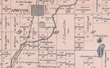 1900 Map of Lincoln Township Osceola County Michigan