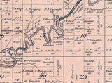 1900 Map of Sylvan Township Osceola County Michigan