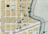1900 Town Map of Evart Osceola County Michigan