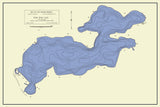1939 Map of Paw Paw Lake Berrien County Michigan