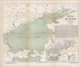 1855 Map of the Sea of Azov Ukraine Russia