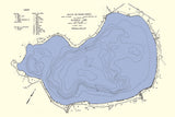 1941 Map of Klinger Lake St Joseph County Michigan