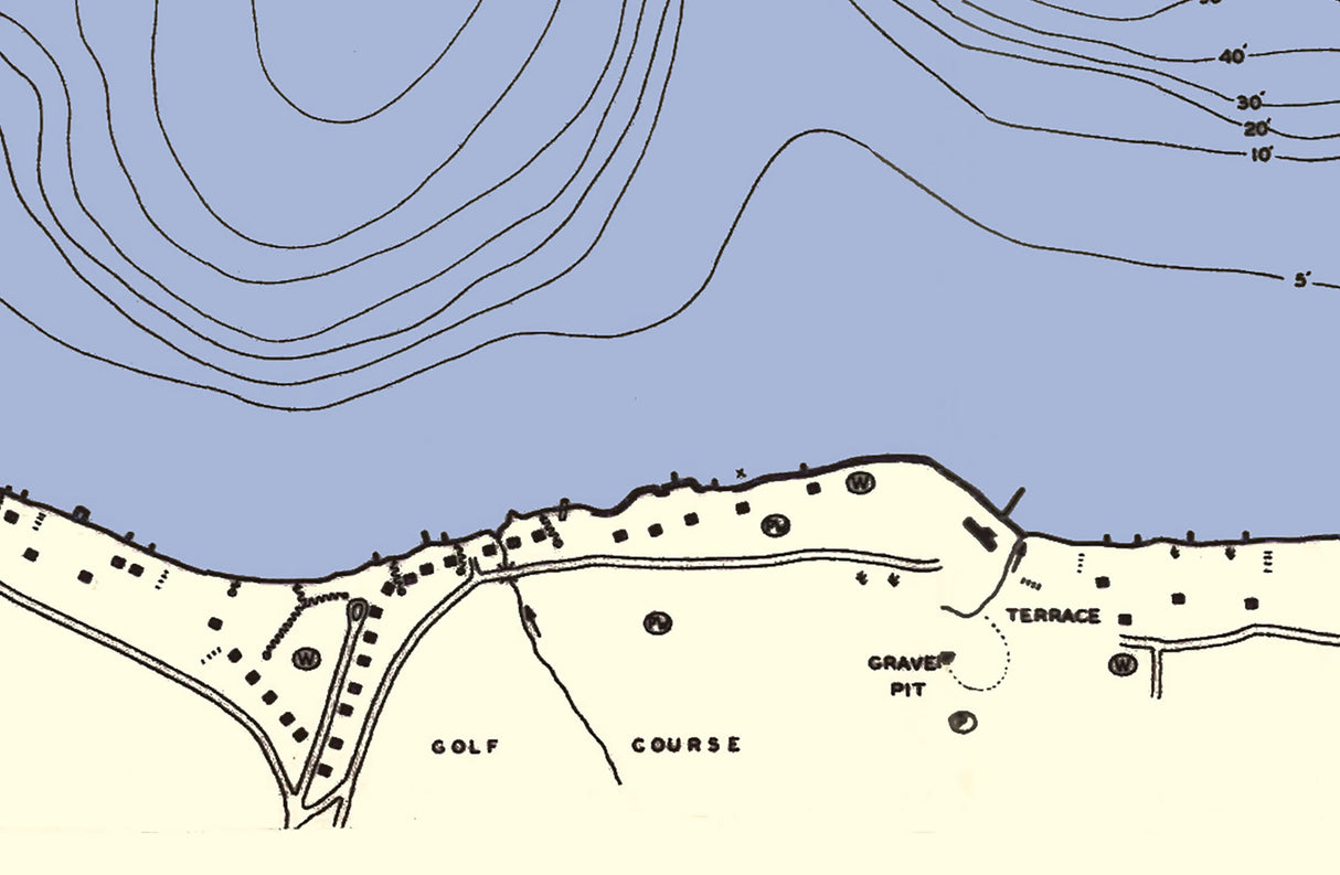 1941 Map of Klinger Lake St Joseph County Michigan