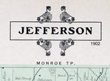 1902 Map of Jefferson Township Guernsey County Ohio