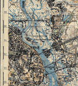 1932 Map of Kyiv Kiev Oblast Ukraine