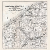 1873 Map of Chautauqua County New York