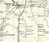 1867 Map of Sherman Township Chautauqua County New York