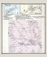 1867 Map of Villenova Township Chautauqua County New York