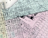 1867 Town Map of Dunkirk Chautauqua County New York