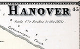 1867 Map of Hanover Township Chautauqua County New York