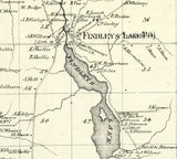 1867 Map of Mina Township Chautauqua County New York