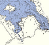 1941 Map of Gull Lake Barry and Kalamazoo County Michigan