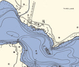 1948 Map of Marble Lake Branch County Michigan