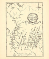 18th Century Map of Alleghany Monongahela and Youghiogheny Rivers Pennsylvania