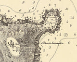 1856 Map of Snake Island Crimea Ukraine Zmiinyi Island