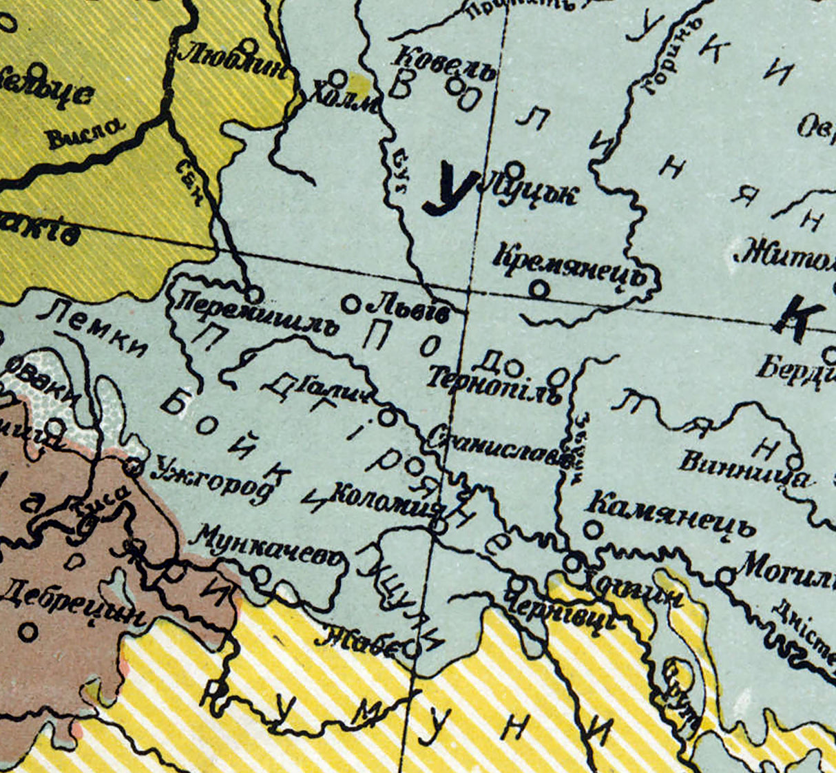 1928 Map of the Ukrainian Territory