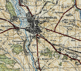 1940 Map of Ternopil Ternopil Oblast Ukraine