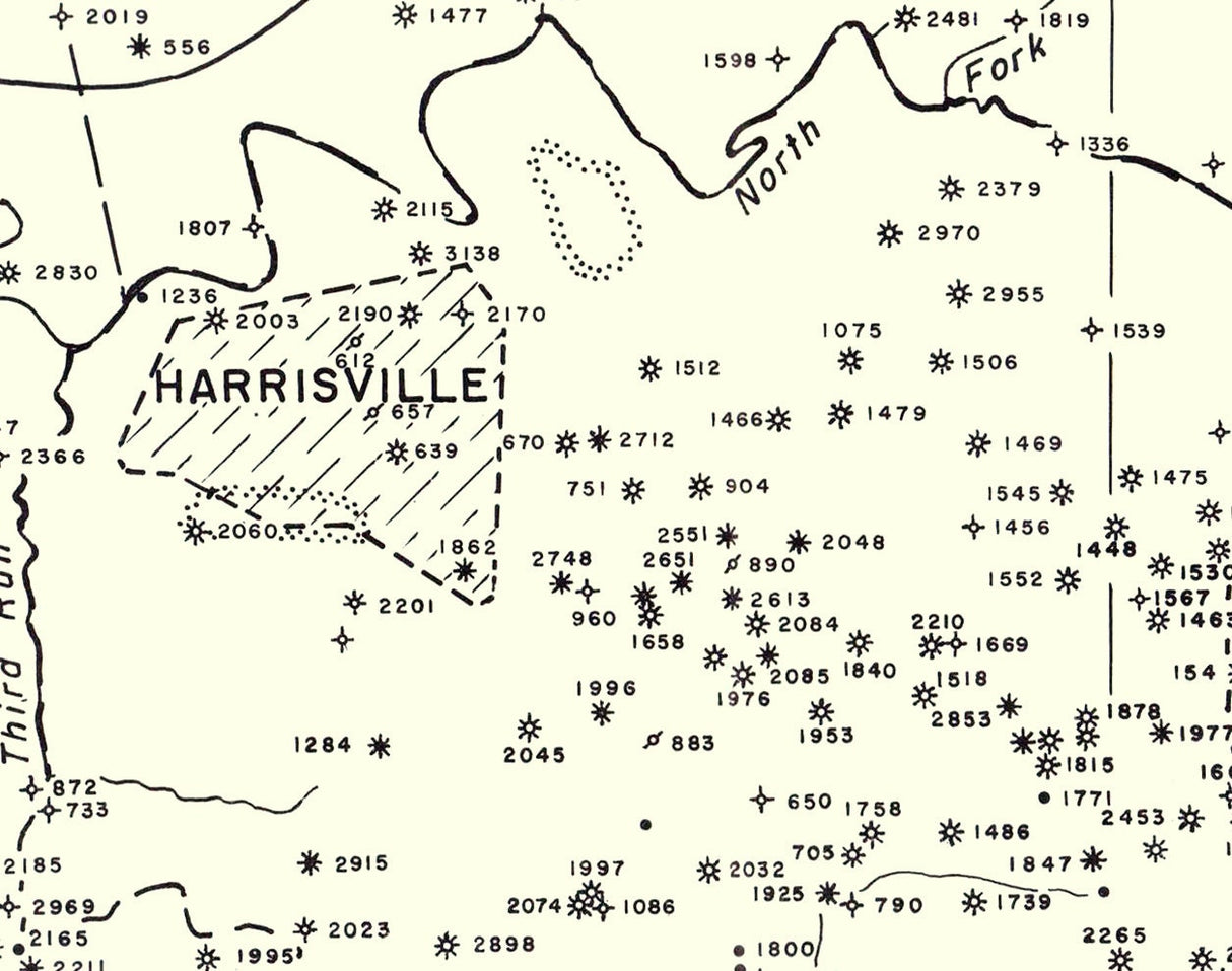 1966 Oil and Gas Well Map of Pleasants Wood and Ritchie County West Virginia