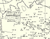 1966 Oil and Gas Well Map of Pleasants Wood and Ritchie County West Virginia